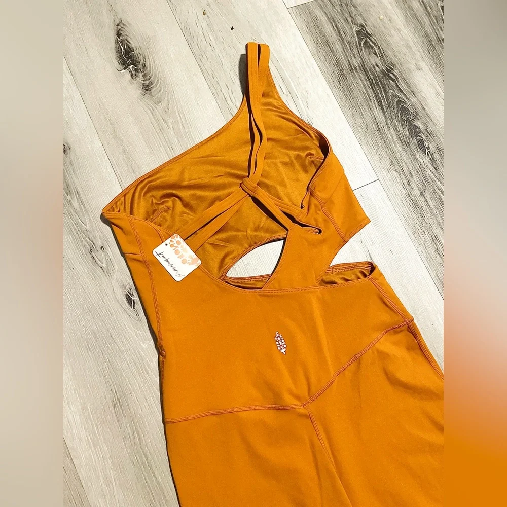 Free People Transcend Limits Onesie orange size M - Picture 5 of 5